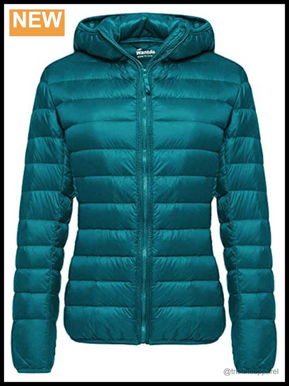 Women's Lightweight Packable Down Puffer Jacket Hooded Nylon Coat